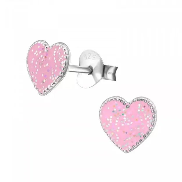 Kids - By Nikki - Heart pink glitter