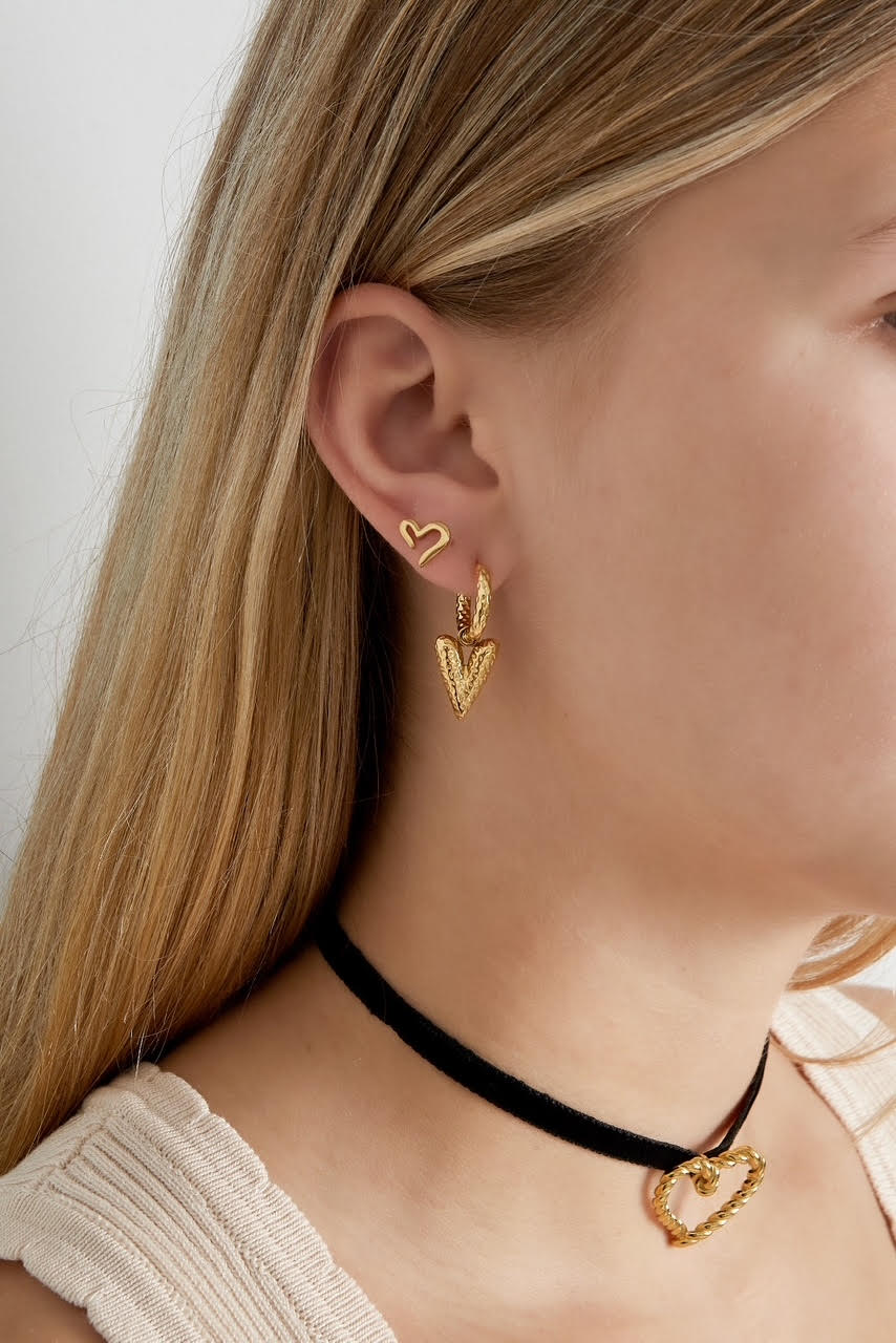 Earring - Little Heart Silver