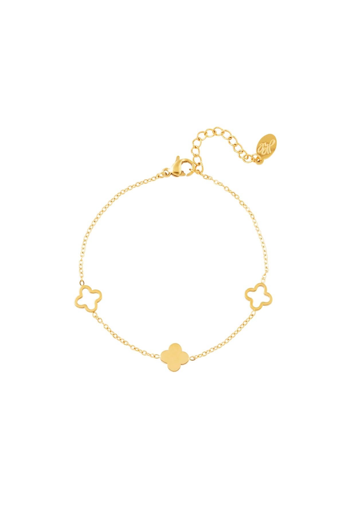 Armband - Klaver Gold