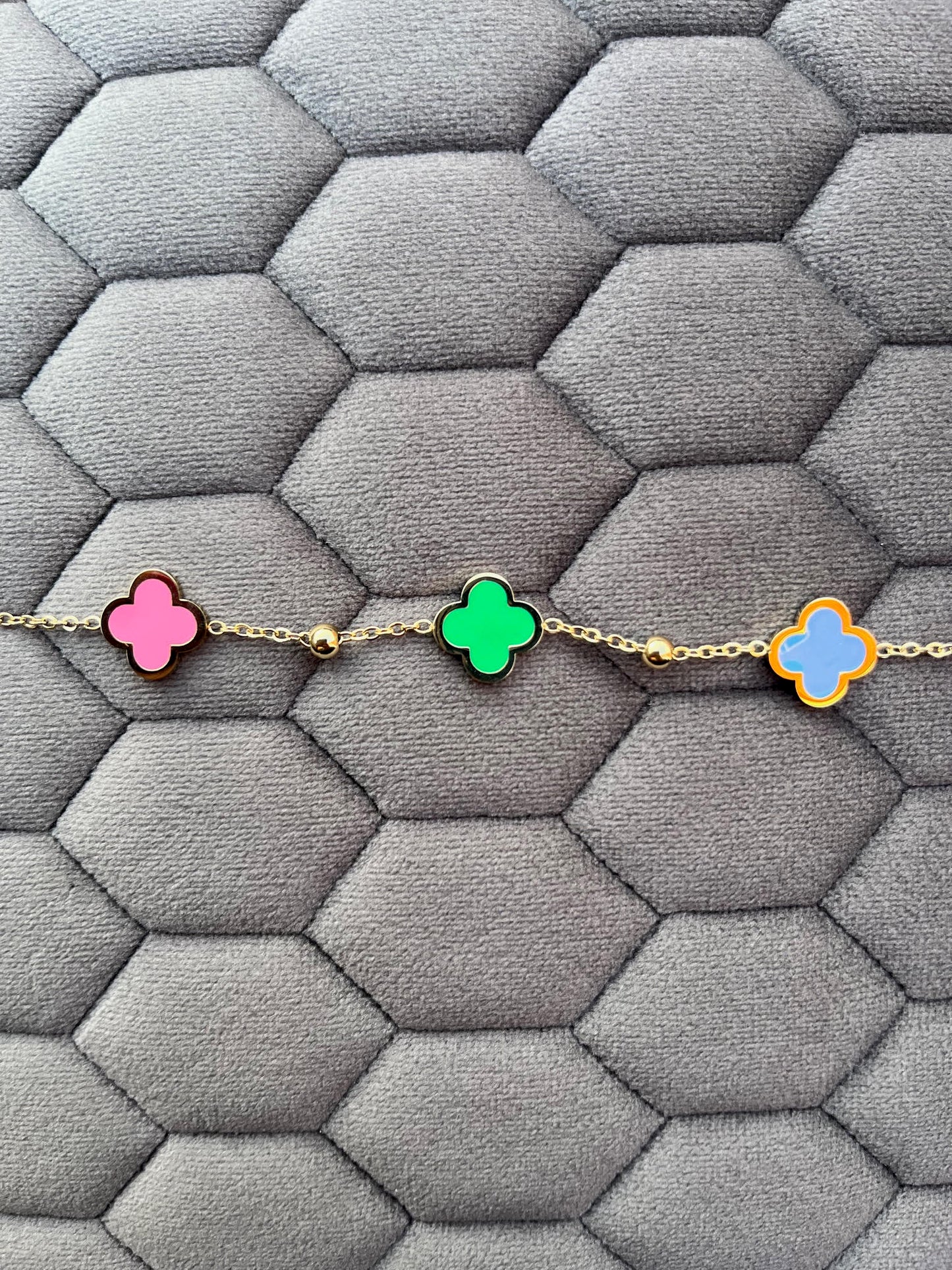 Armband - Klaver Green