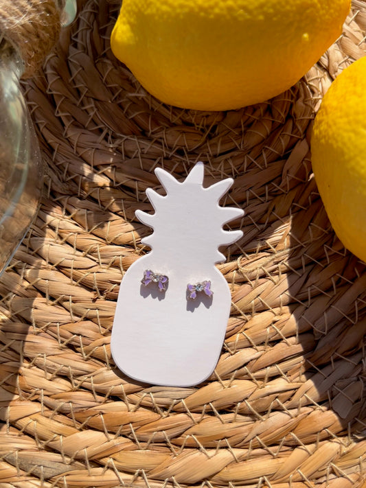 Earring - Strik lila