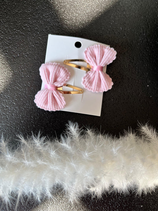 Haarspeld strik roze - mix & match