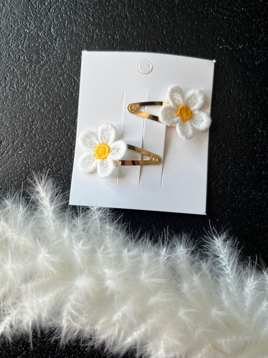 Haarspeld bloem wit - mix & match
